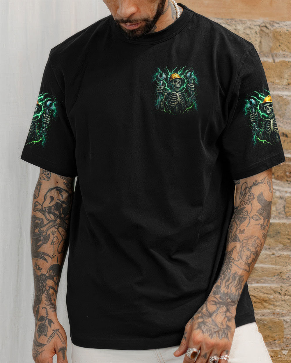BLISSCORNERS MOVE OVER BOYS MECHANIC SKULL ALL OVER PRINT