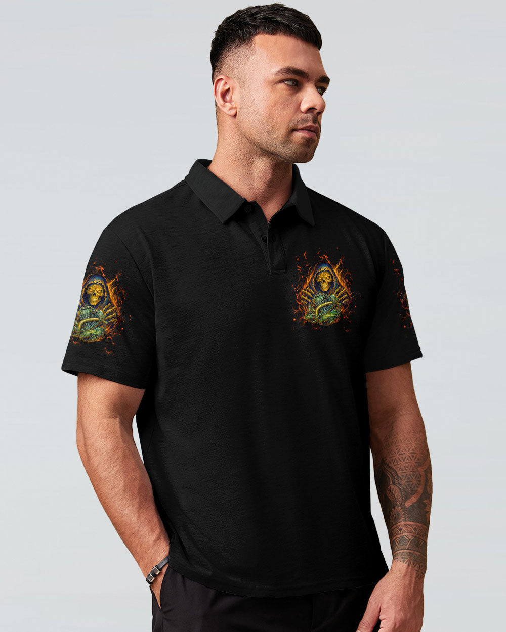 BLISSCORNERS GRUMPY OLD MECHANIC STUCK BETWEEN SKULL ALL OVER PRINT