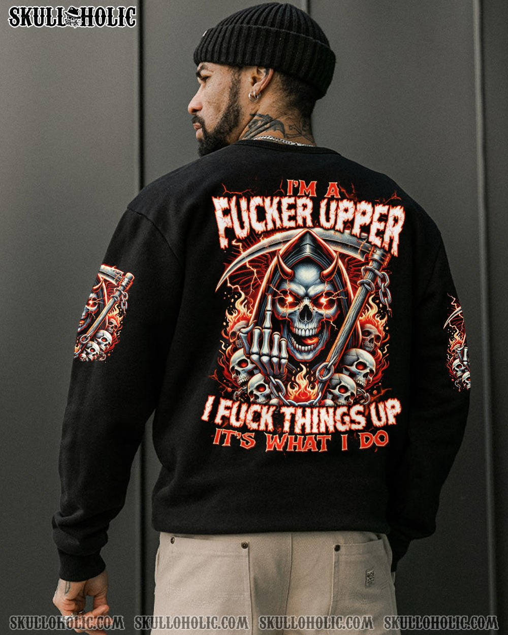 BLISSCORNERS IT'S WHAT I DO SKULL ALL OVER PRINT
