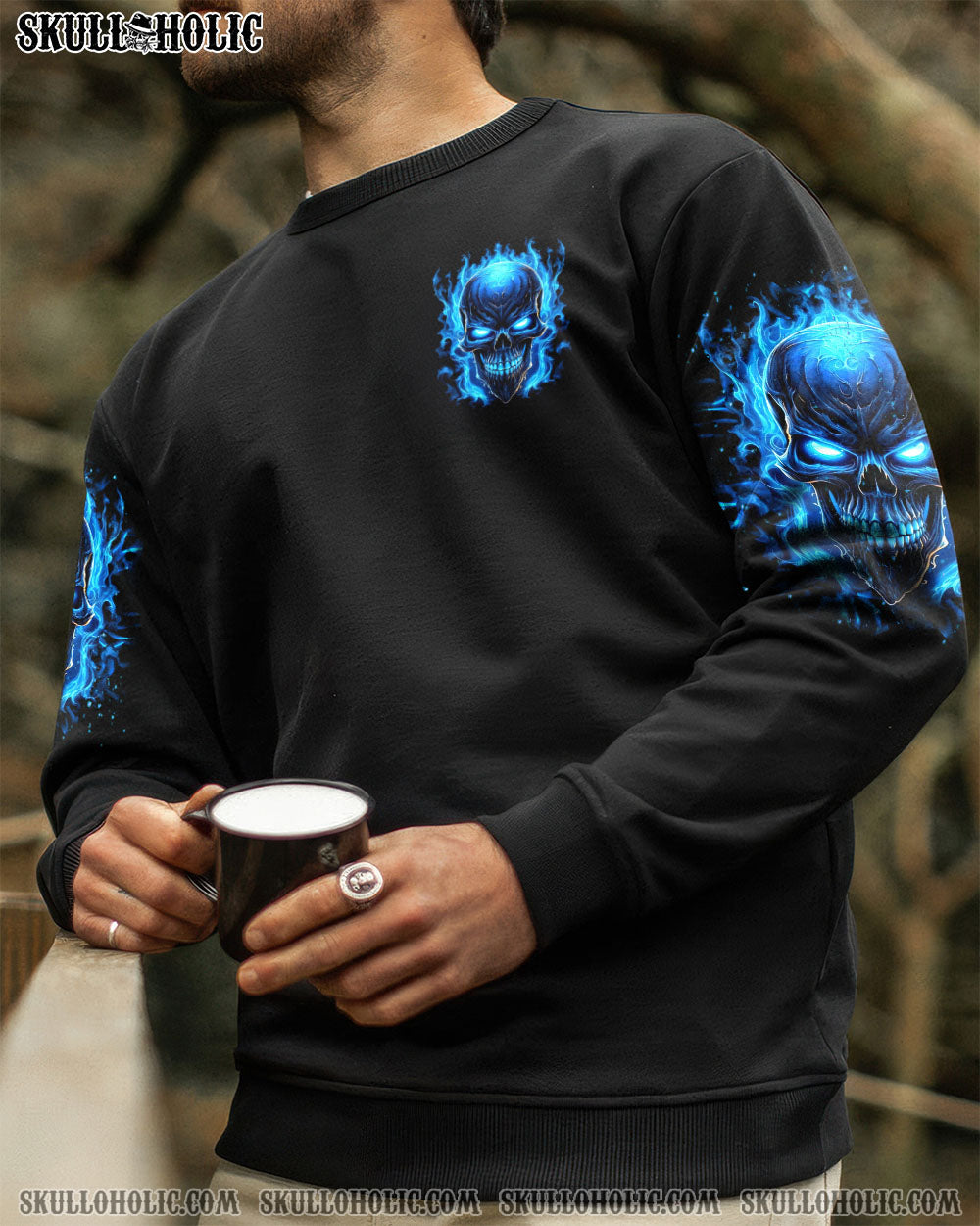BLISSCORNERS YOUR DEMONS HIDE UNDER YOUR BED SKULL ALL OVER PRINT