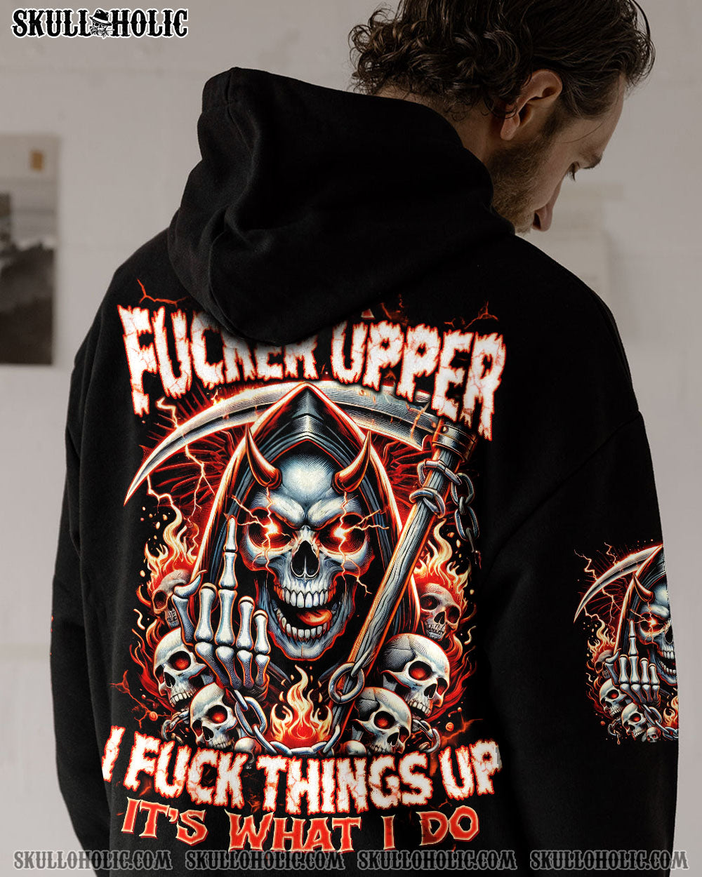 BLISSCORNERS IT'S WHAT I DO SKULL ALL OVER PRINT