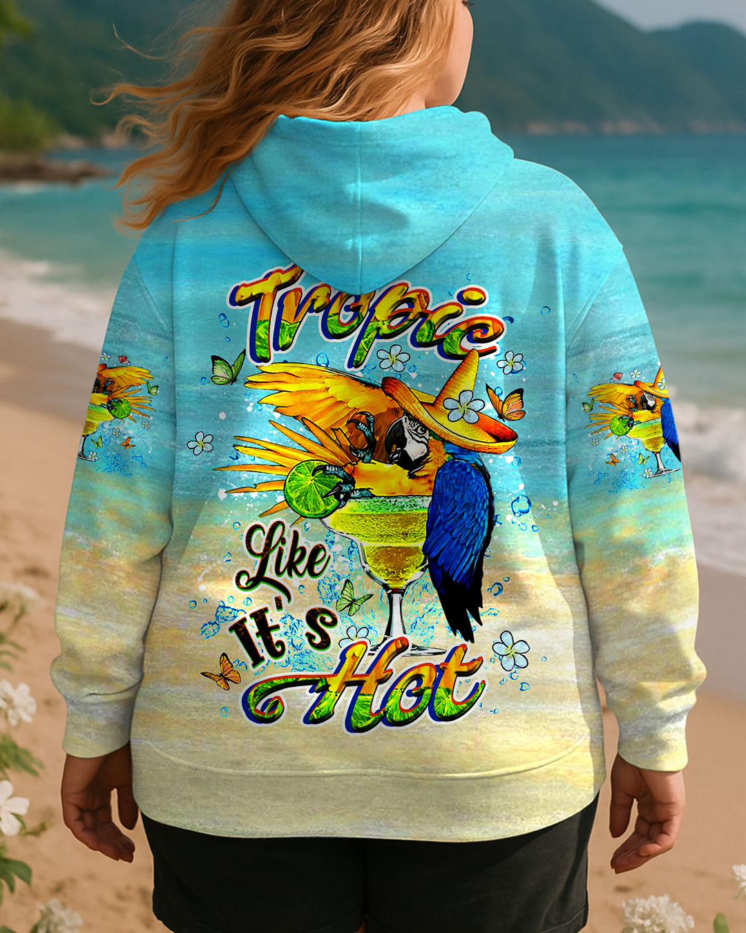 BLISSCORNERS TROPIC LIKE IT'S HOT ALL OVER PRINT