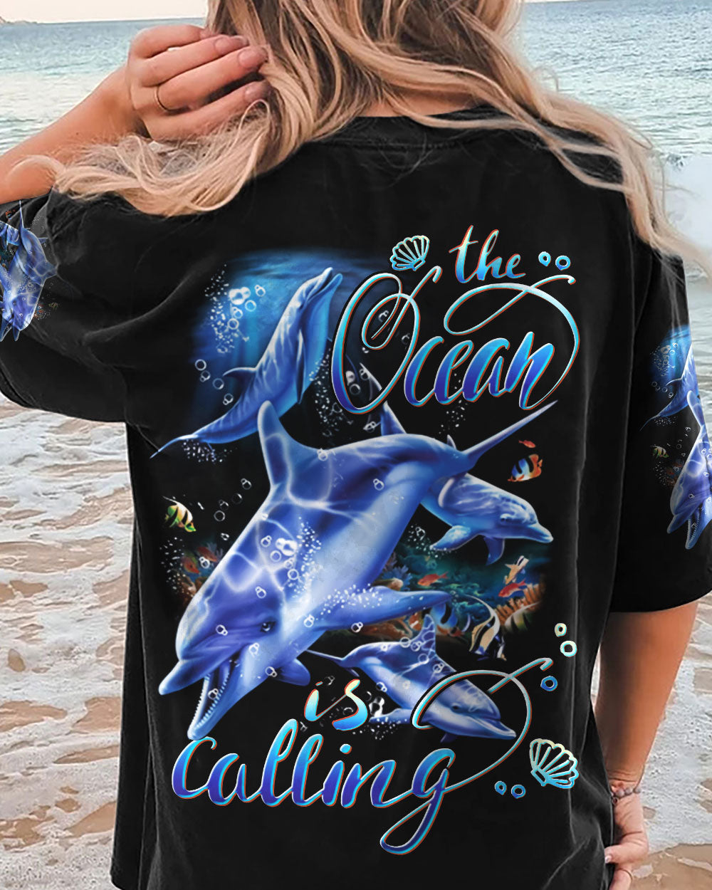 BLISSCORNERS THE OCEAN IS CALLING ALL OVER PRINT