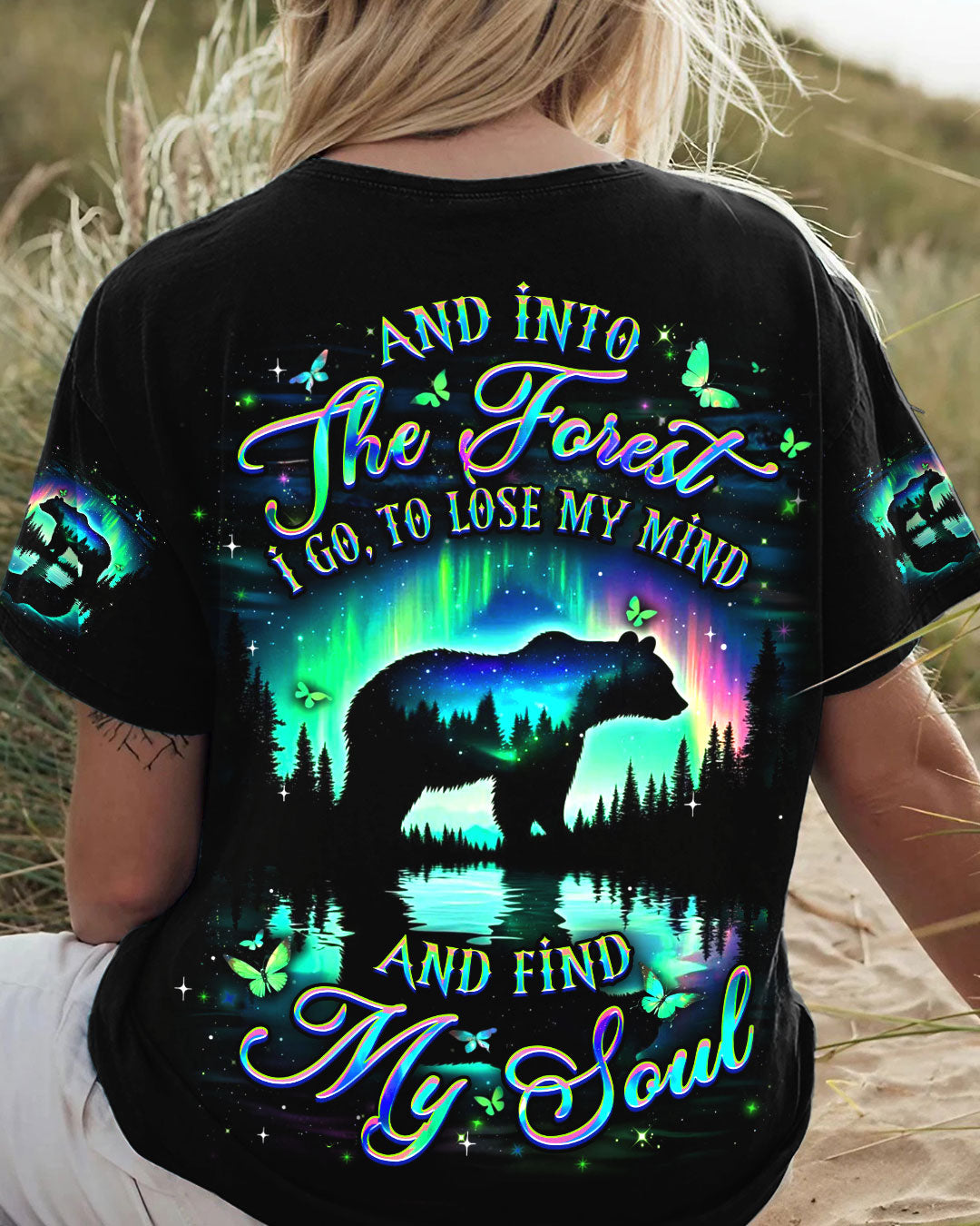 BLISSCORNERS AND INTO THE FOREST I GO BEAR ALL OVER PRINT