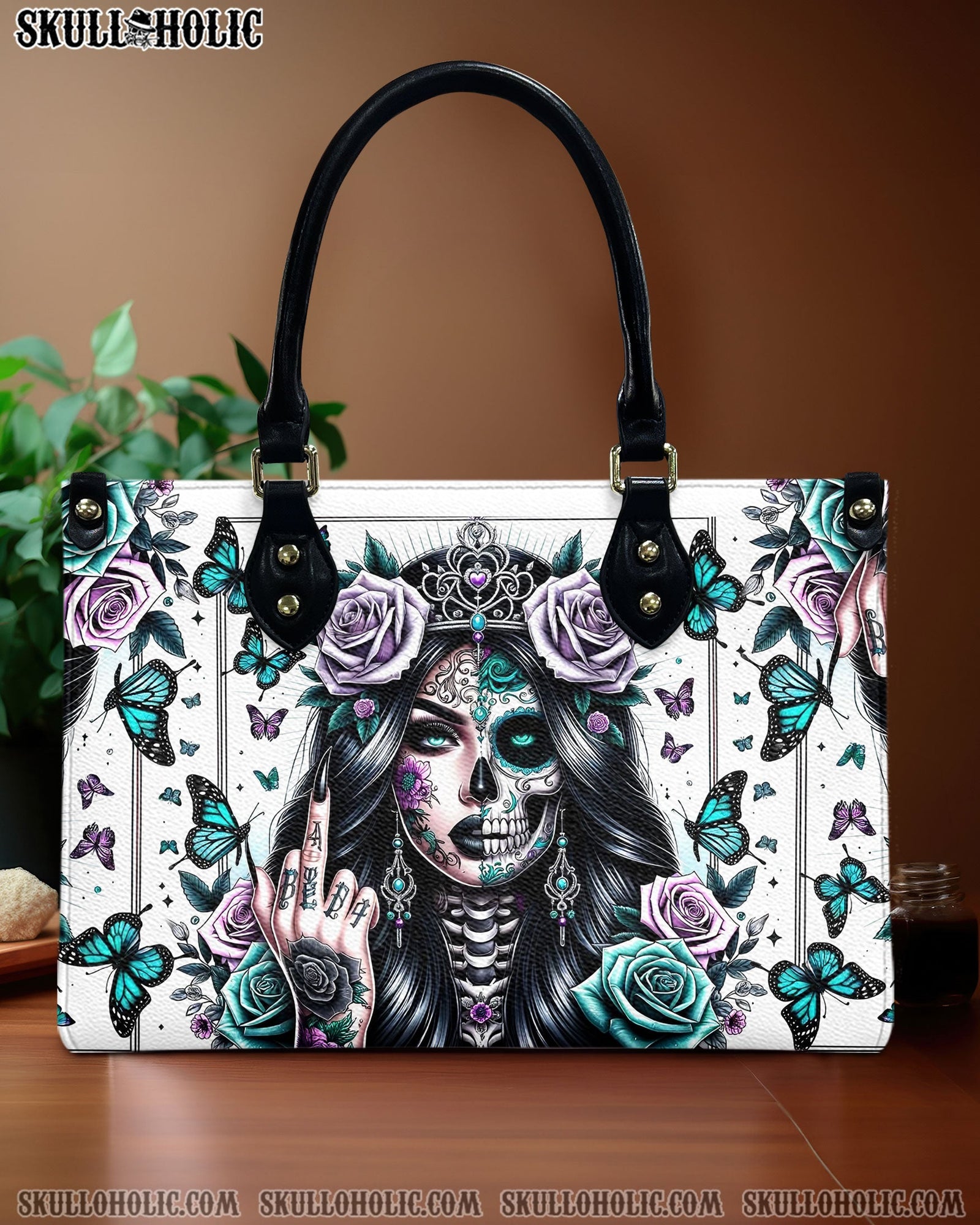 BLISSCORNERS B WOMEN ROSES LEATHER HANDBAG