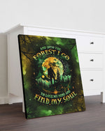 BLISSCORNERS AND INTO THE FOREST I GO BIGFOOT CANVAS
