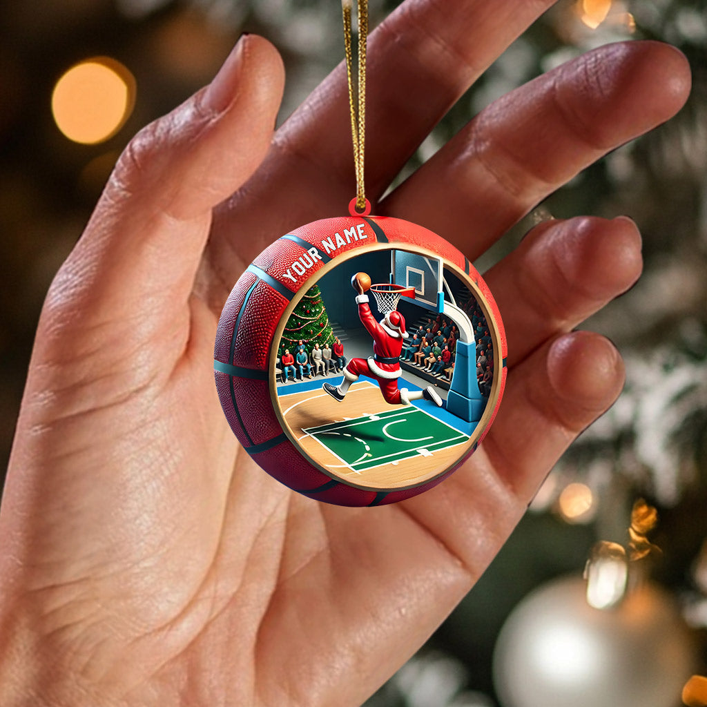 Blisscorners Ball Basketball Decor Christmas Ornament, Personalized Ornament2D Flat LM2211
