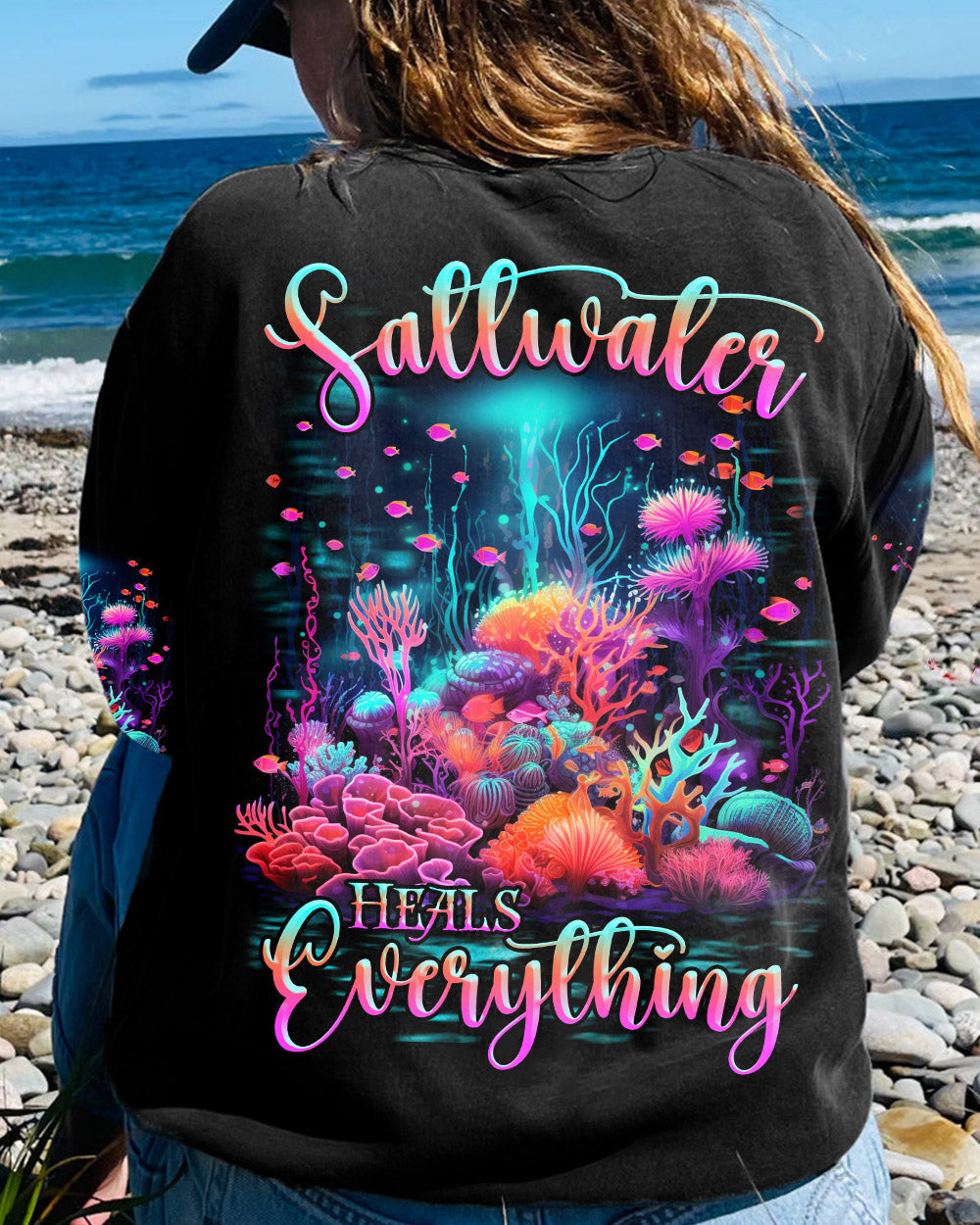 BLISSCORNERS SALTWATER HEALS EVERYTHING ALL OVER PRINT
