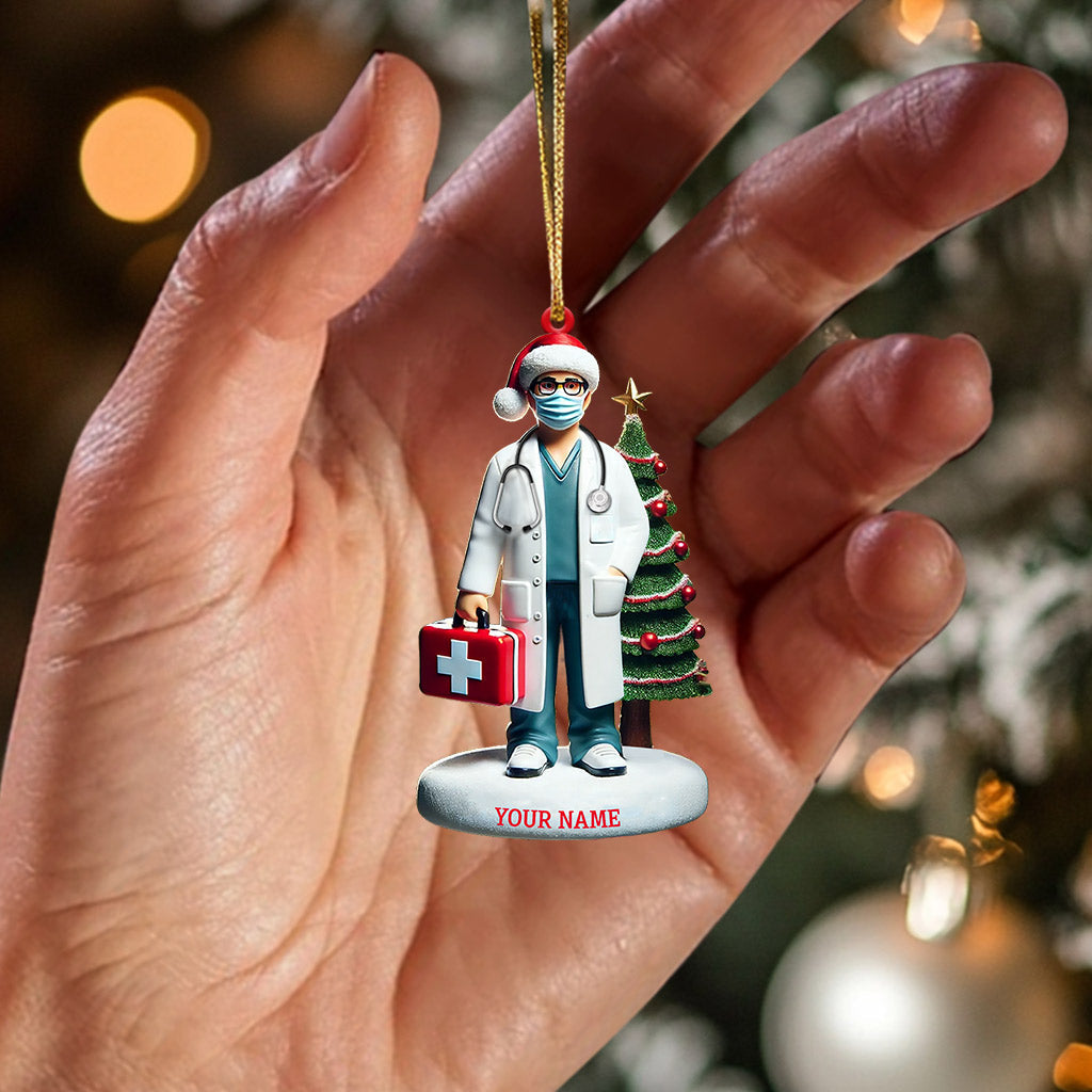 Blisscorners Healthcare Staff Christmas Ornament, Personalized Ornament2D Flat LM2211
