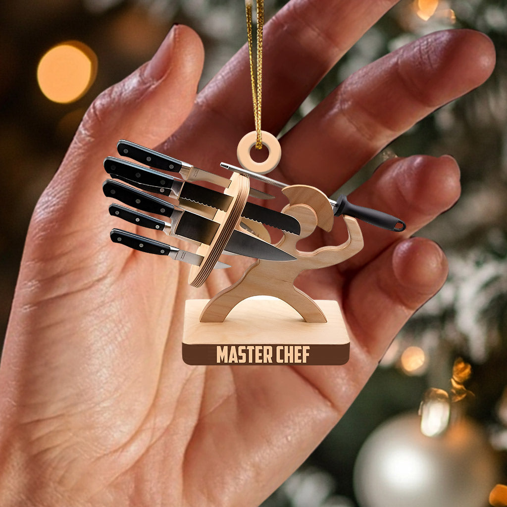 Blisscorners Master Chef Christmas Ornament, Personalized Ornament2D Flat LM2211