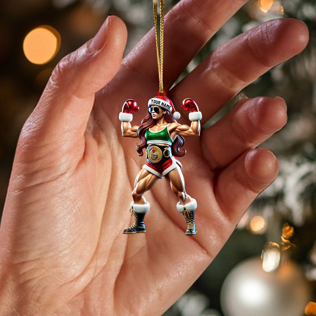 Blisscorners Strong Woman Home Decor Christmas Ornament, Personalized Ornament2D Flat LM2211