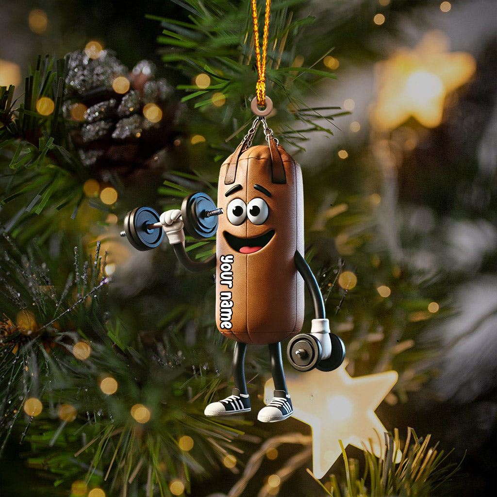 Blisscorners A Punching Bag Home Decor Christmas Ornament, Personalized Ornament2D Flat LM2211