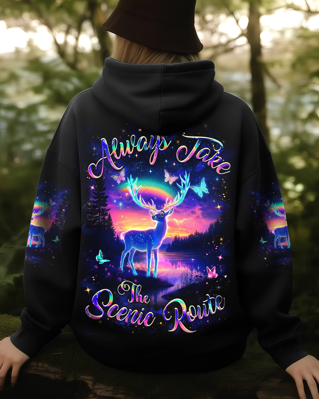 BLISSCORNERS ALWAYS TAKE THE SCENIC ROUTE ALL OVER PRINT