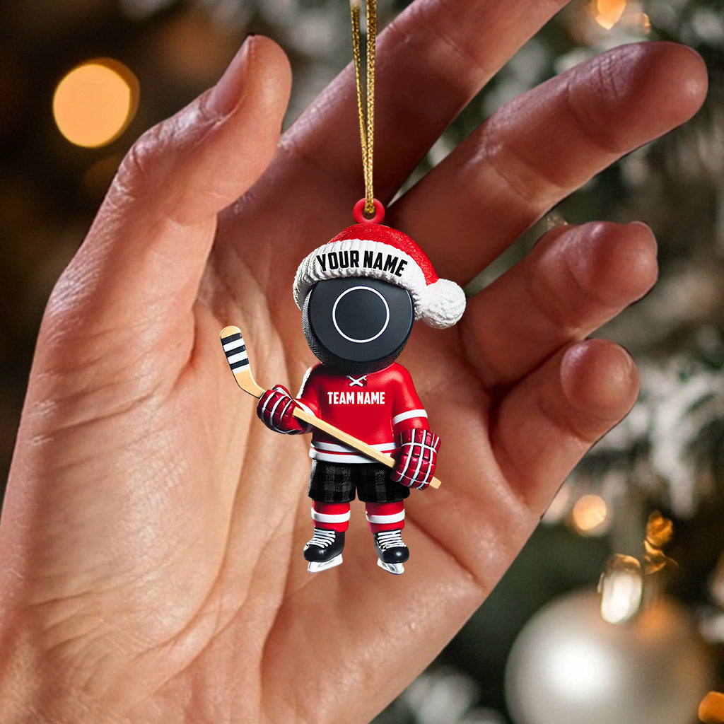 Blisscorners Squid Game Hockey Christmas Ornament, Personalized Ornament2D Flat LM2211