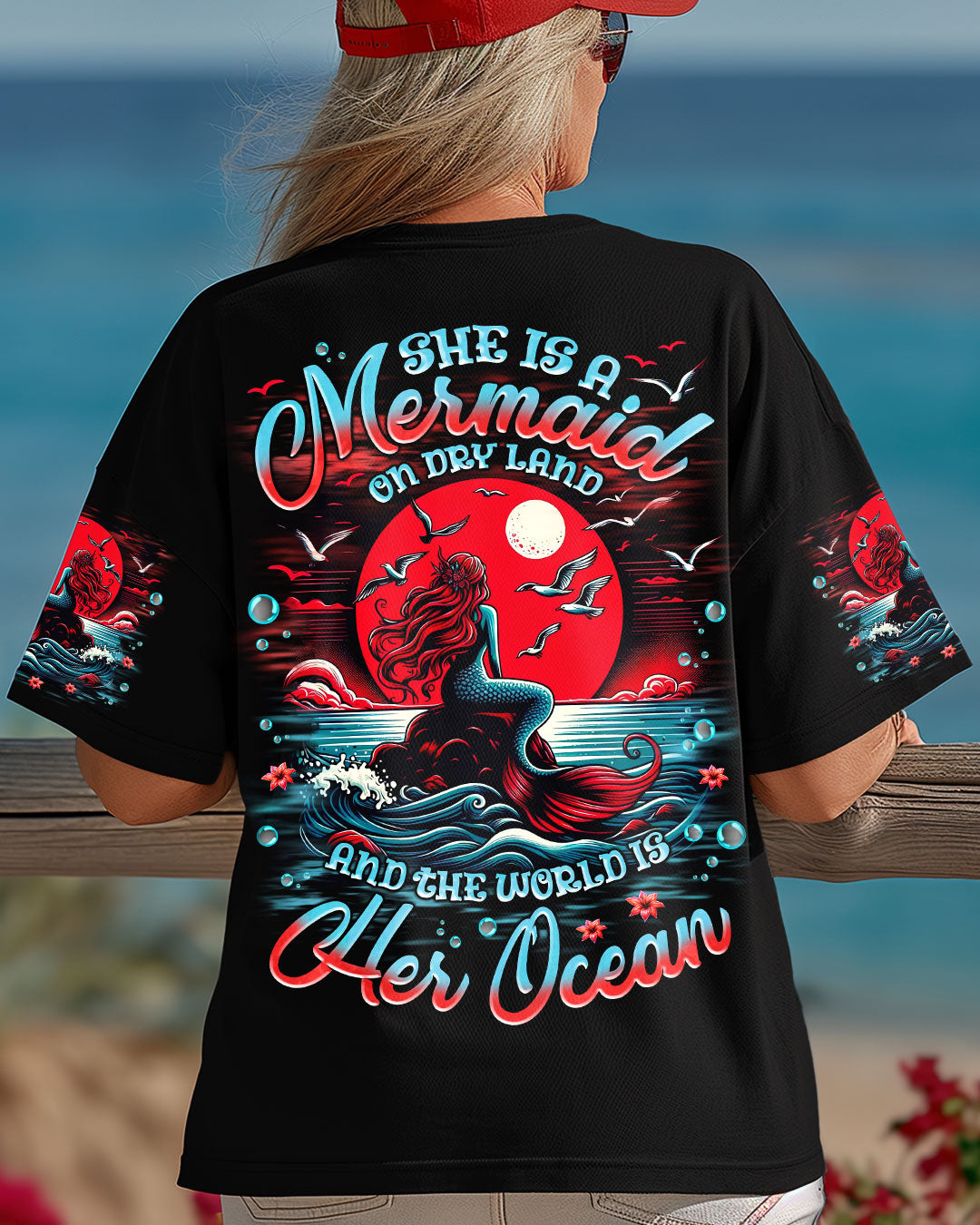 BLISSCORNERS SHE IS A MERMAID ALL OVER PRINT
