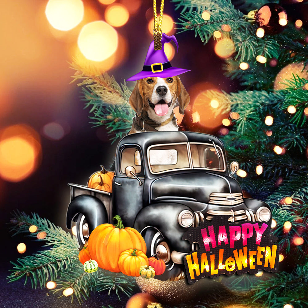Blisscorners Happy Halloween - Custom Photo, Personalized Acrylic Ornament - Gift For Pet Lover2D Flat LM2111