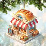 Blisscorners Bread Bakery Christmas Ornament, Personalized Ornament2D Flat LM2211
