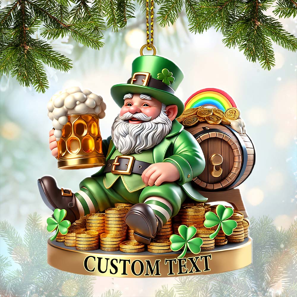 Blisscorners Custom Name Ireland Ornament, Ireland Lover Christmas Gift32D Flat LM2111