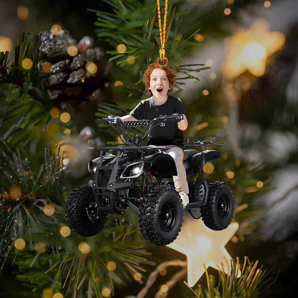 Blisscorners Kid ATV Christmas Home Decor Christmas Ornament, Personalized Ornament2D Flat LM2211