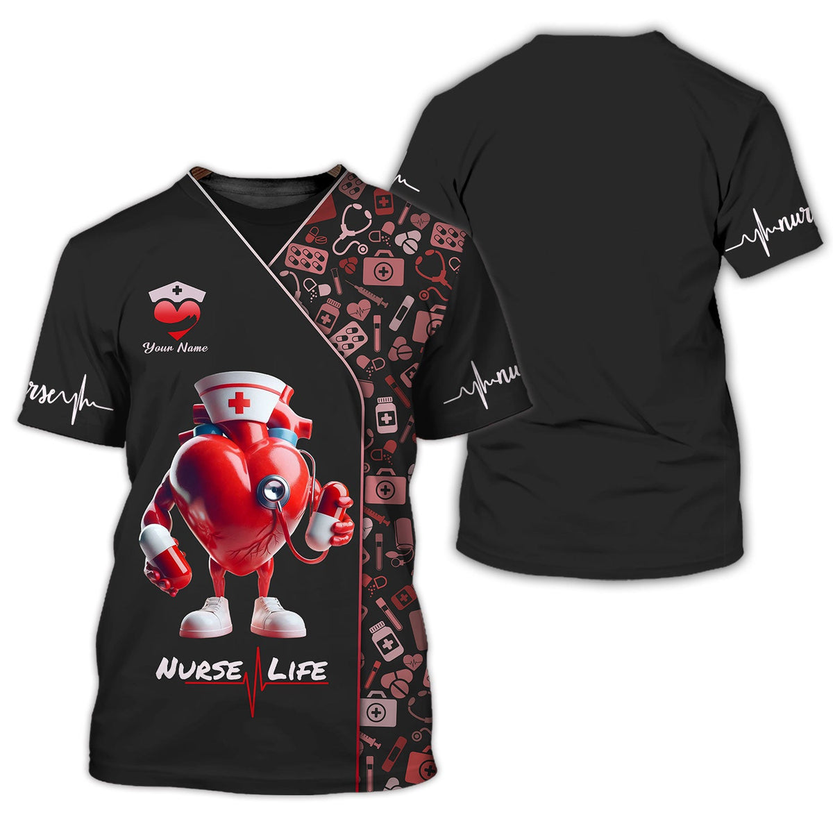 Blisscorners Personalized Nurse Shirts - Celebrate the Heart of Healthcare