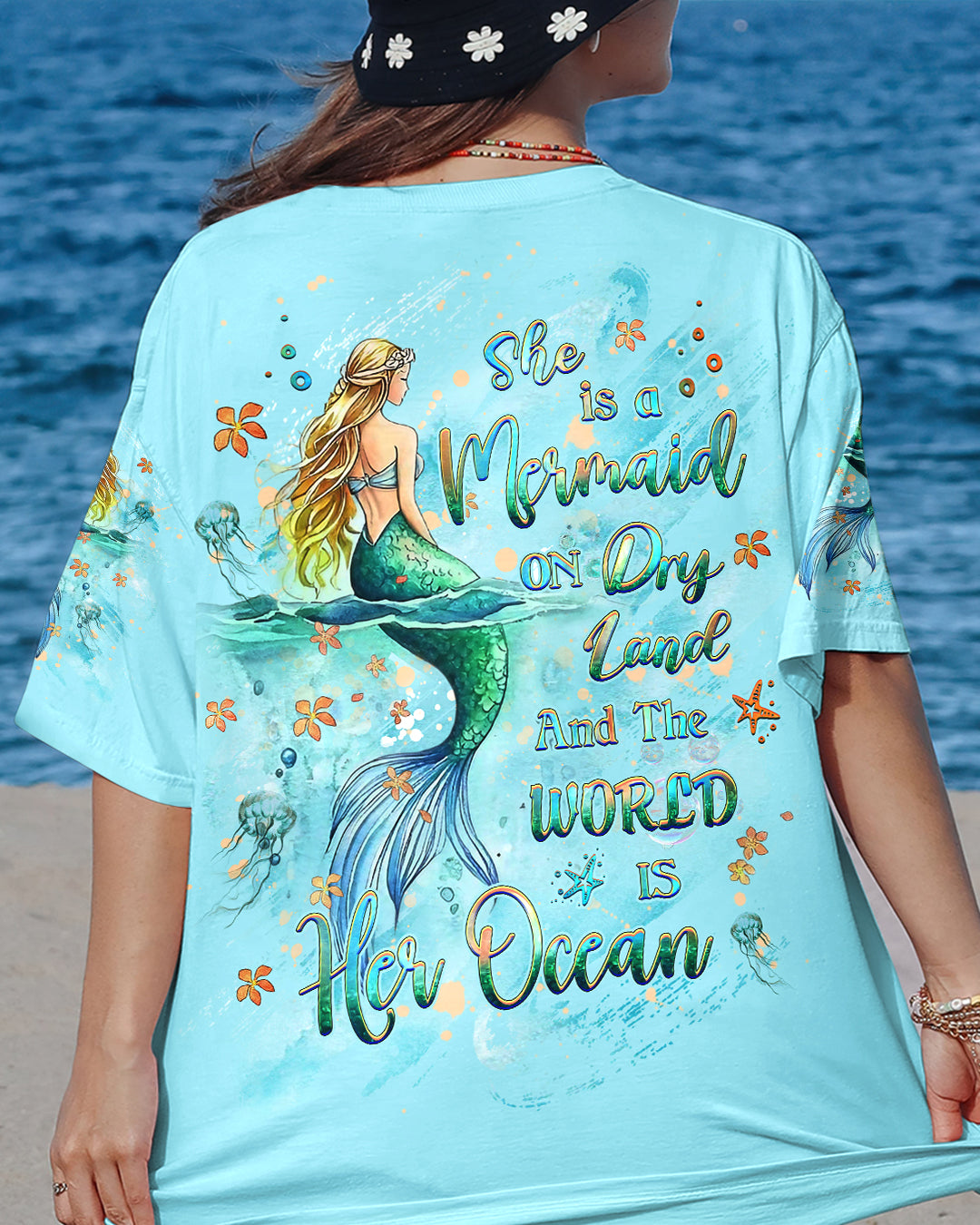BLISSCORNERS SHE IS A MERMAID ALL OVER PRINT