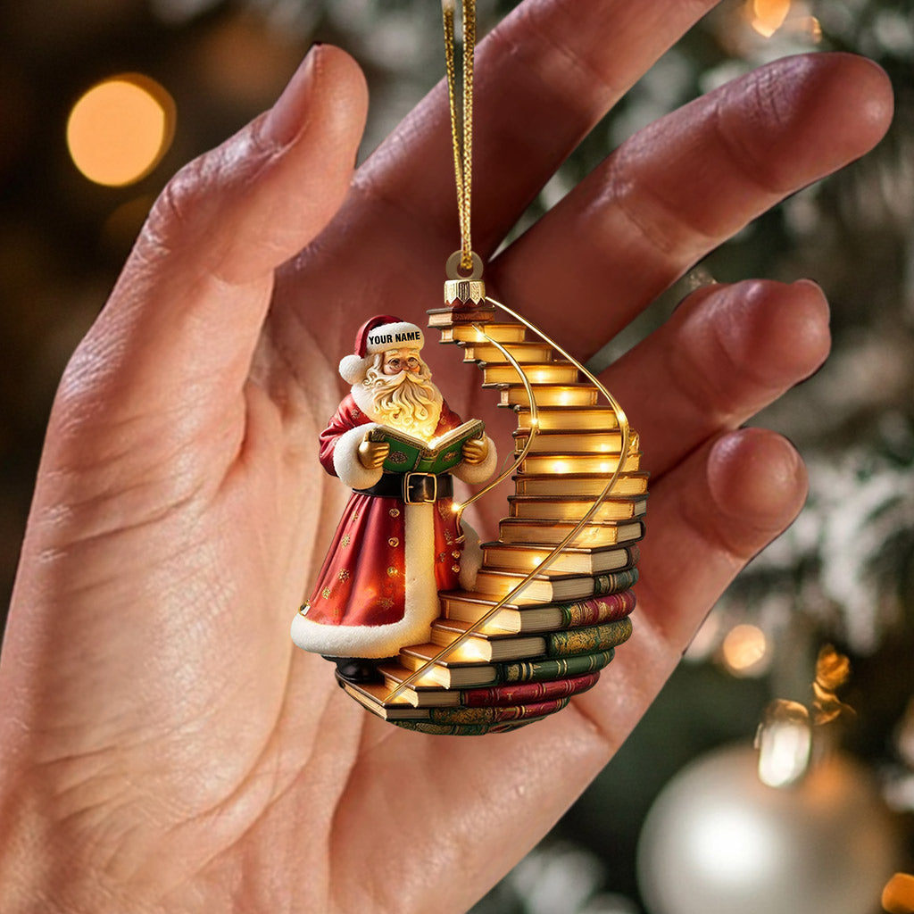 Blisscorners God Santa Christmas Ornament, Personalized Ornament2D Flat LM2211