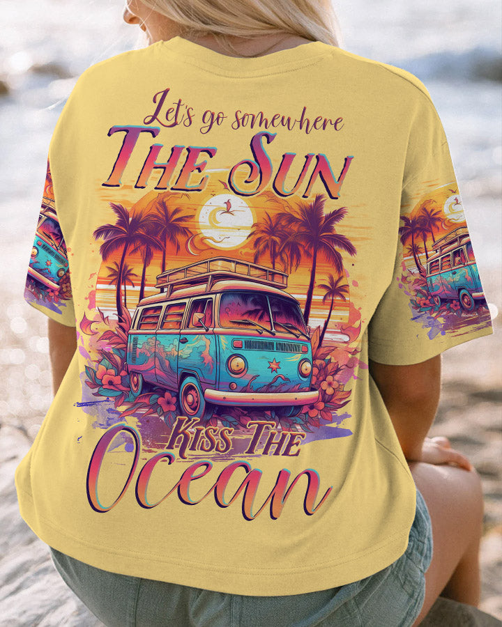 BLISSCORNERS LET'S GO SOMEWHERE THE SUN KISSES THE OCEAN ALL OVER PRINT