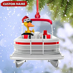 Blisscorners Personalized Funny Ducks Acrylic Christmas Ornament, Family Boat Xmas Gift for Friends & Hunters LM0411