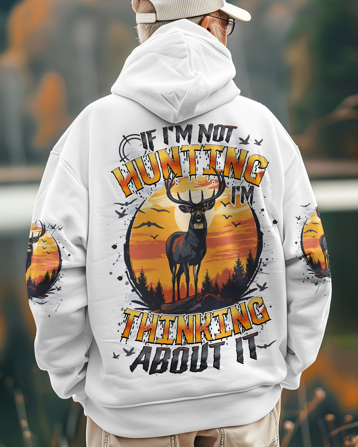 BLISSCORNERS IF I'M NOT HUNTING DEER ALL OVER PRINT