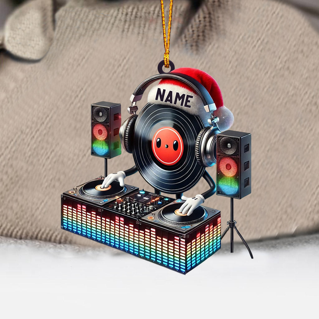 Blisscorners Musical Life DJ Christmas Ornament, Personalized Ornament2D Flat LM2211