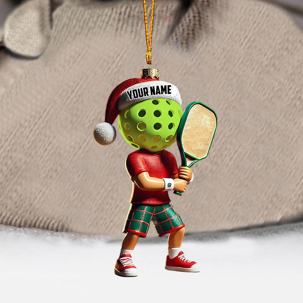 Blisscorners Pickleball Christmas Ornament, Personalized Ornament2D Flat LM2211