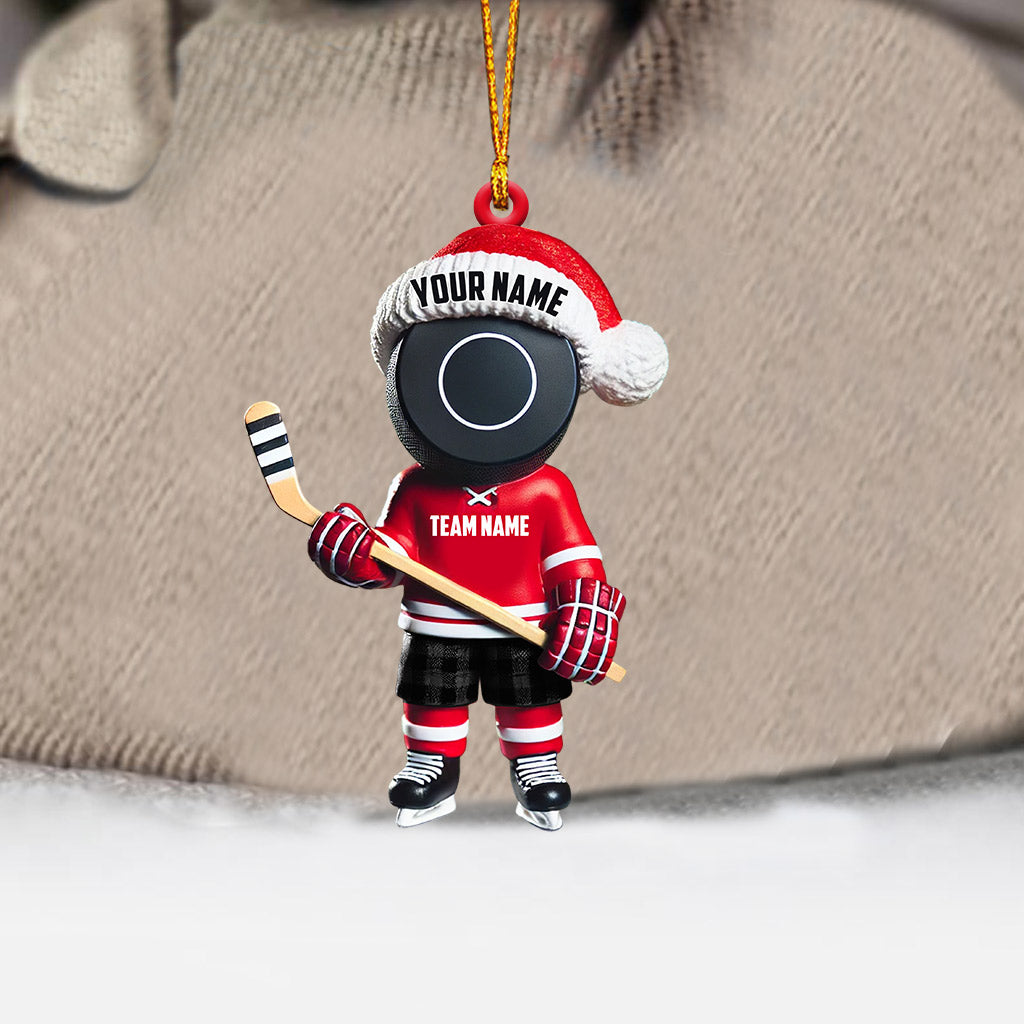 Blisscorners Squid Game Hockey Christmas Ornament, Personalized Ornament2D Flat LM2211