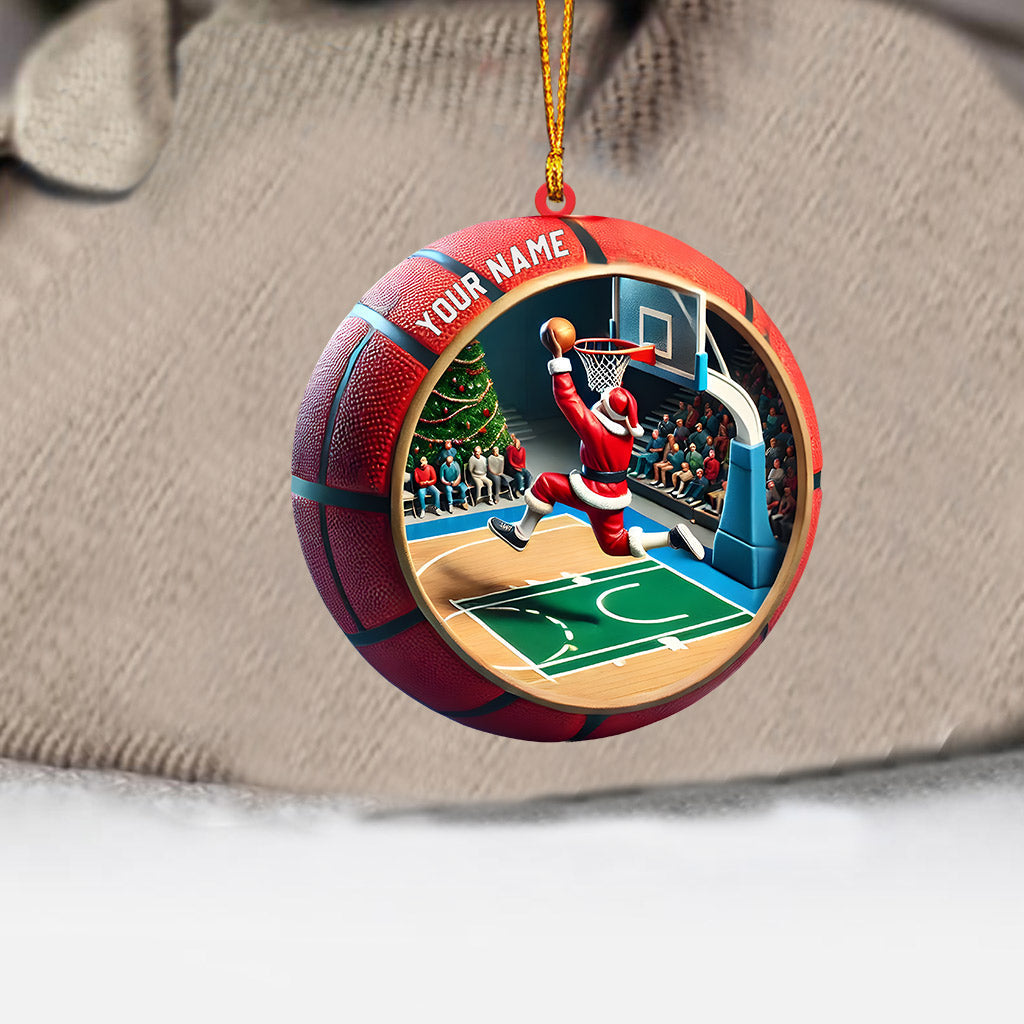 Blisscorners Ball Basketball Decor Christmas Ornament, Personalized Ornament2D Flat LM2211