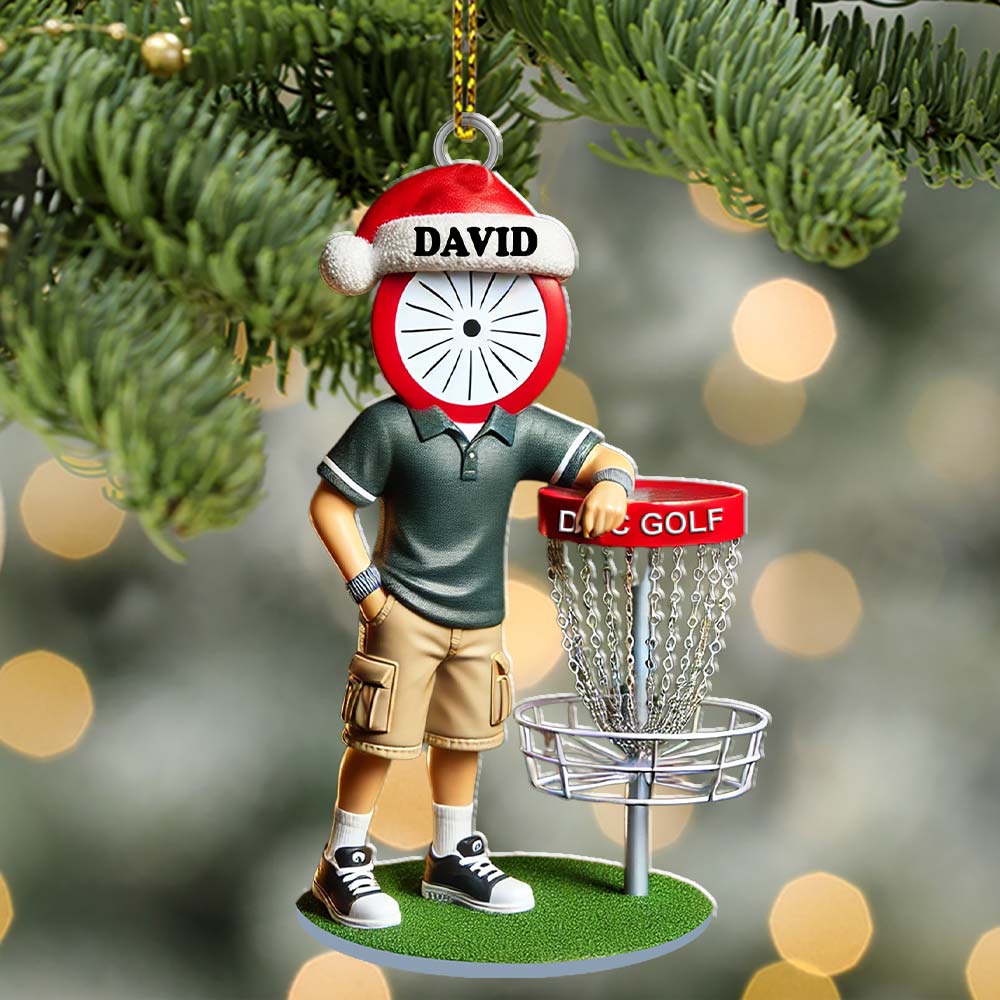 Blisscorners Custom Name Golf Ornament, Christmas Gift Decoration2D Flat LM2211