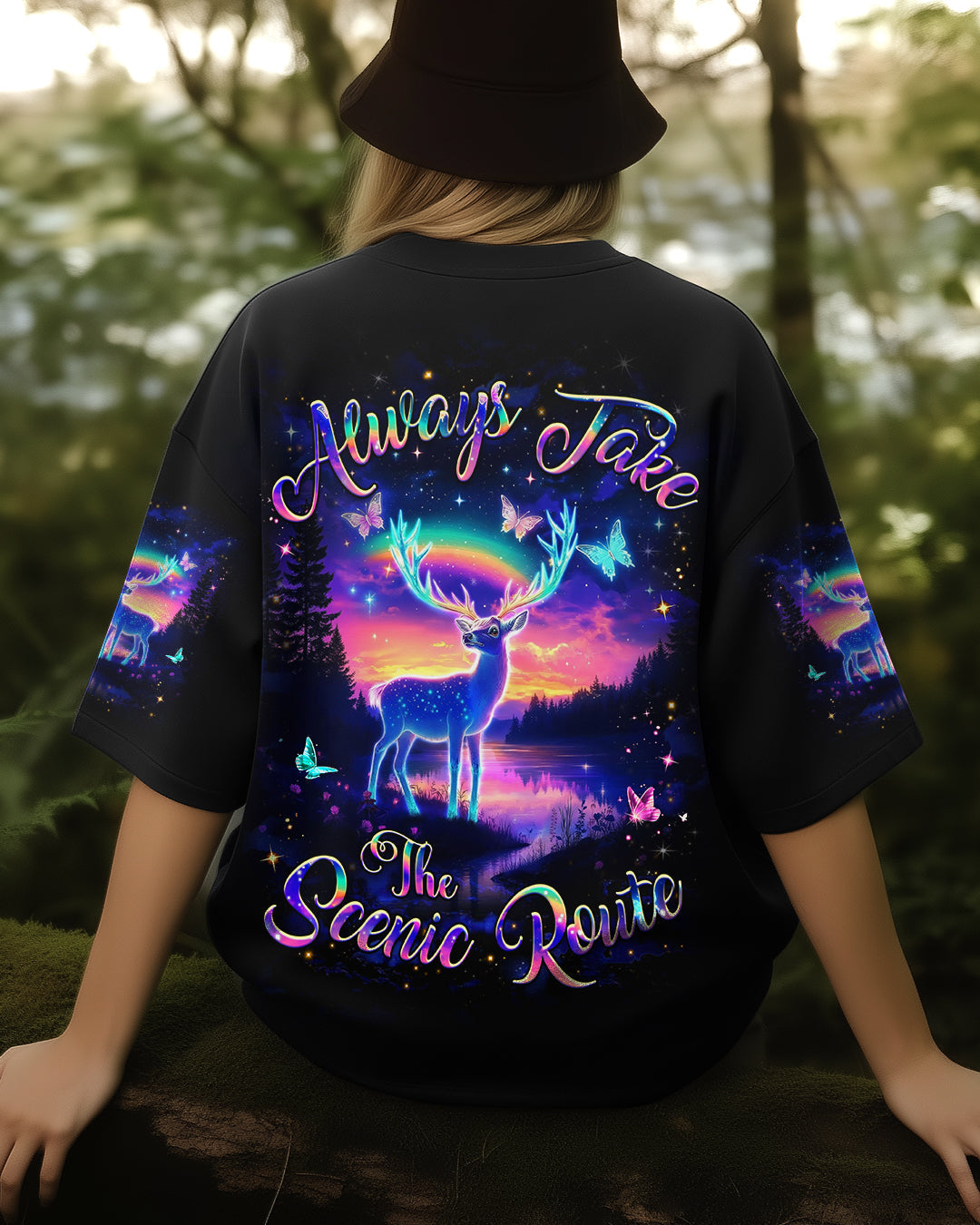 BLISSCORNERS ALWAYS TAKE THE SCENIC ROUTE ALL OVER PRINT