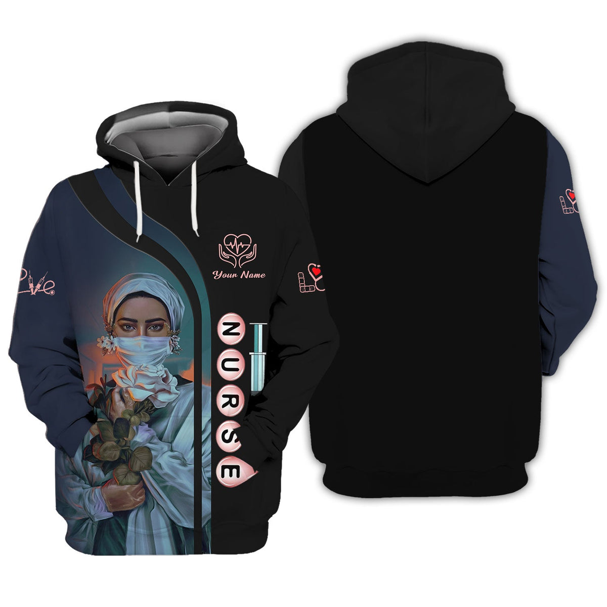 Blisscorners Personalized Nurse Shirt -Compassion in Every Stitch