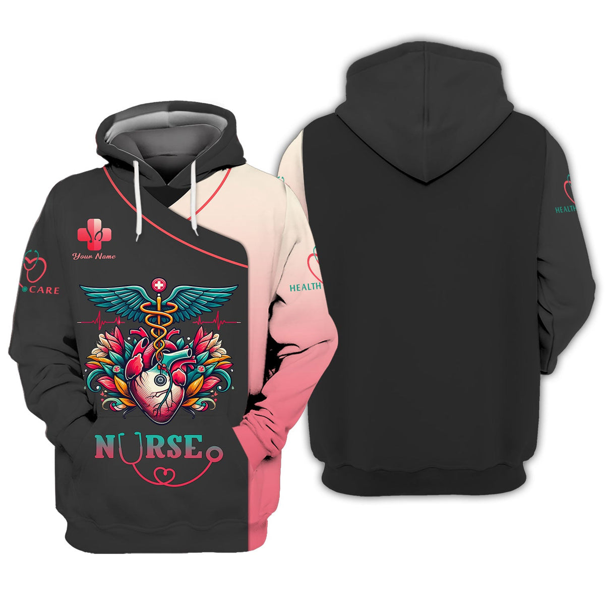 Blisscorners Personalized Nurse Shirt - Honor the Heart of Healthcare