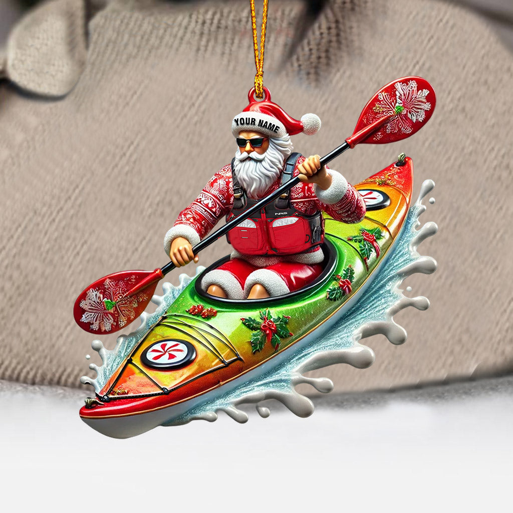 Blisscorners Kayak Christmas Home Decor Christmas Ornament, Personalized Ornament2D Flat LM2211