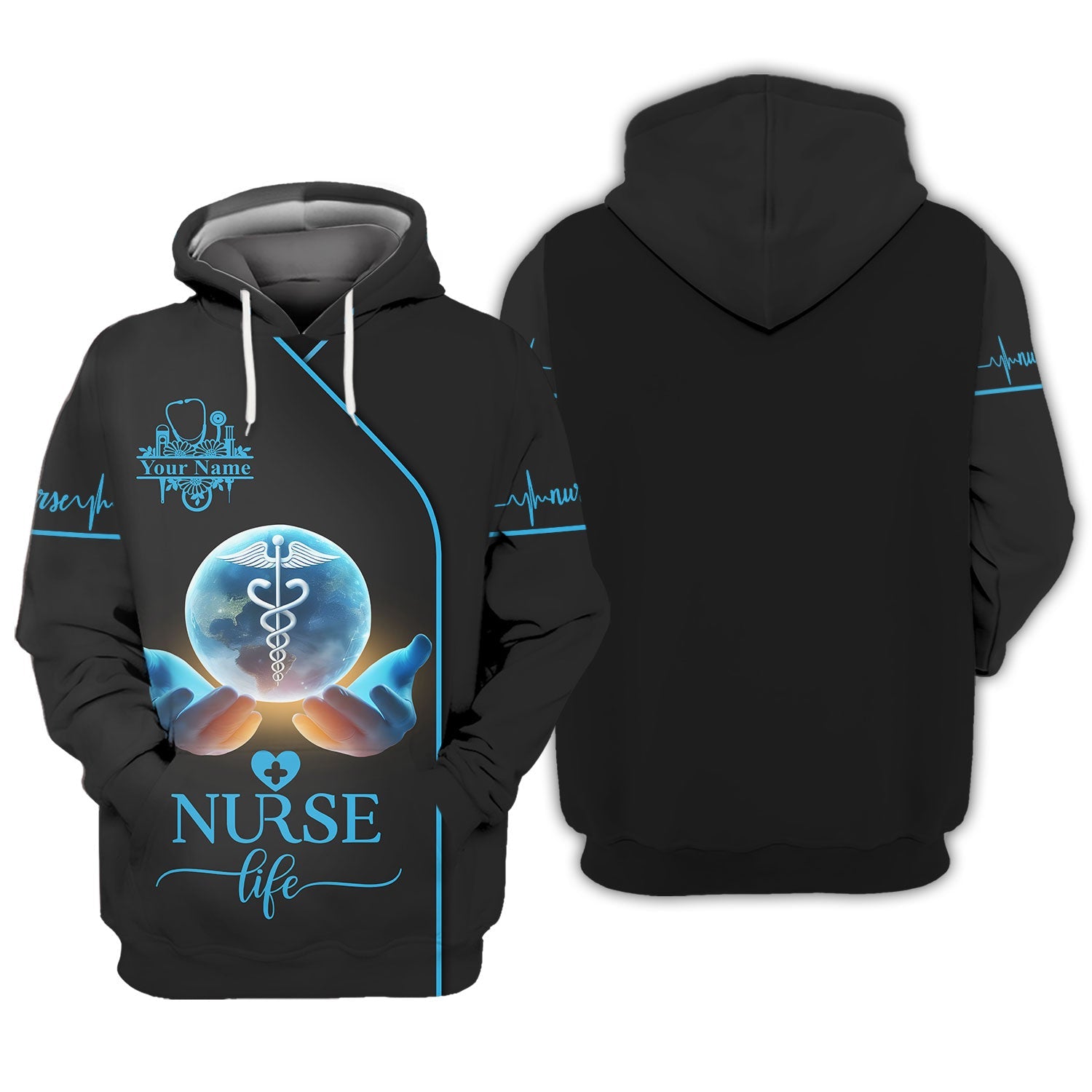 Blisscorners Personalized Nurse Shirt, Nurse Life Shirt