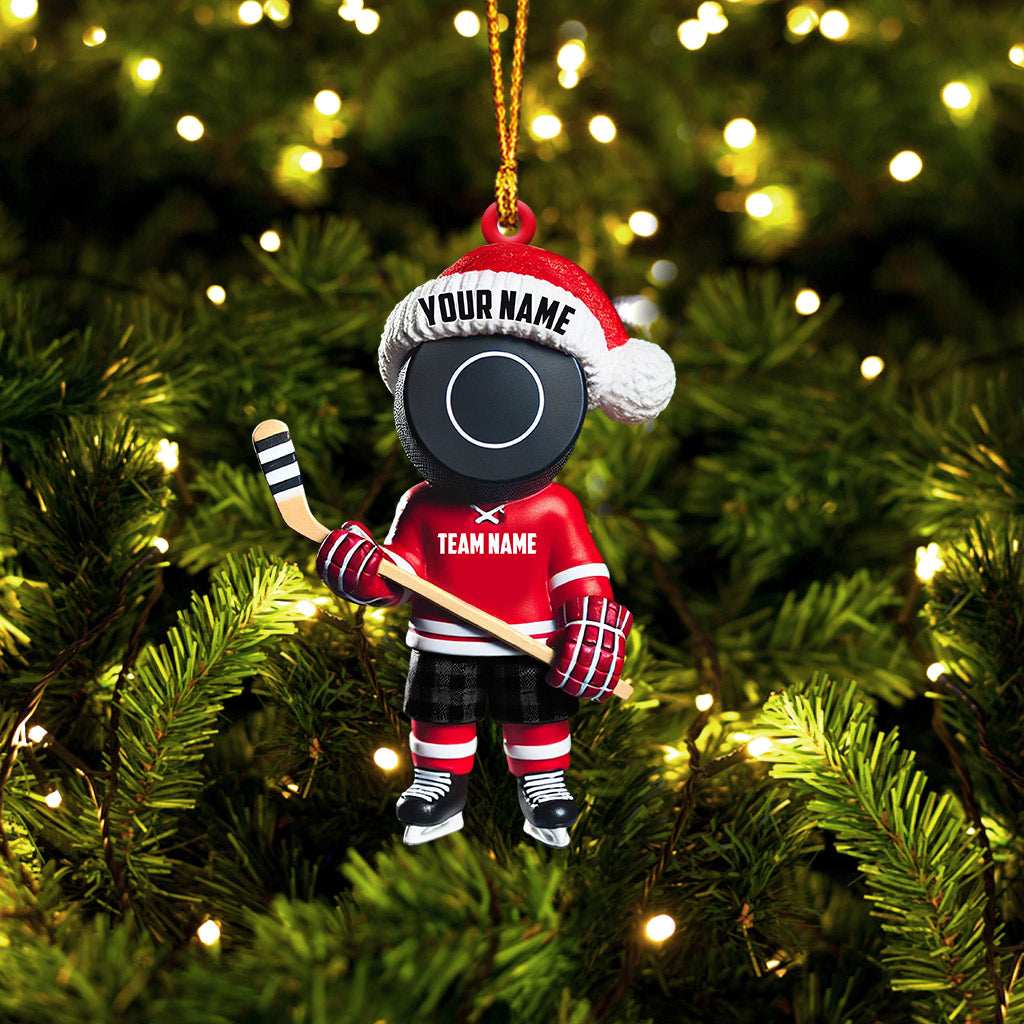 Blisscorners Squid Game Hockey Christmas Ornament, Personalized Ornament2D Flat LM2211