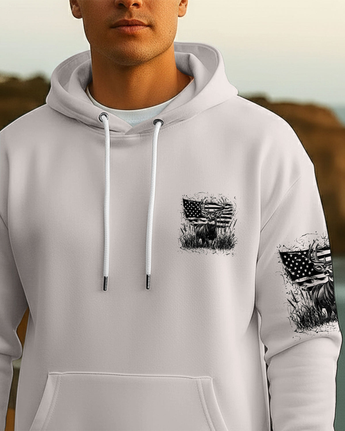 BLISSCORNERS THE CLOSER I GET TO NATURE DEER HUNTING ALL OVER PRINT