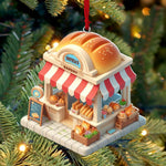 Blisscorners Bread Bakery Christmas Ornament, Personalized Ornament2D Flat LM2211