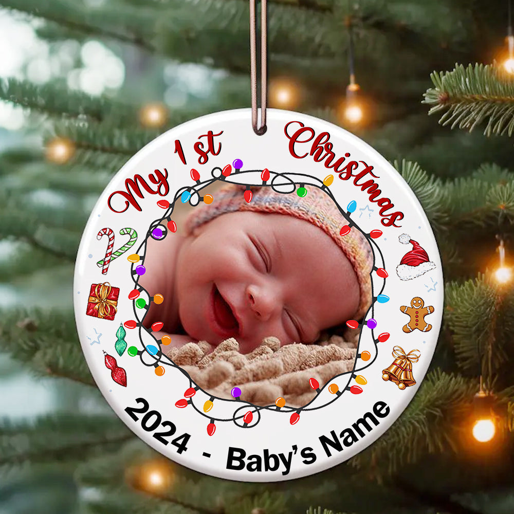 Blisscorners My First Christmas Ornament, Personalized Ornament2D Flat LM2211