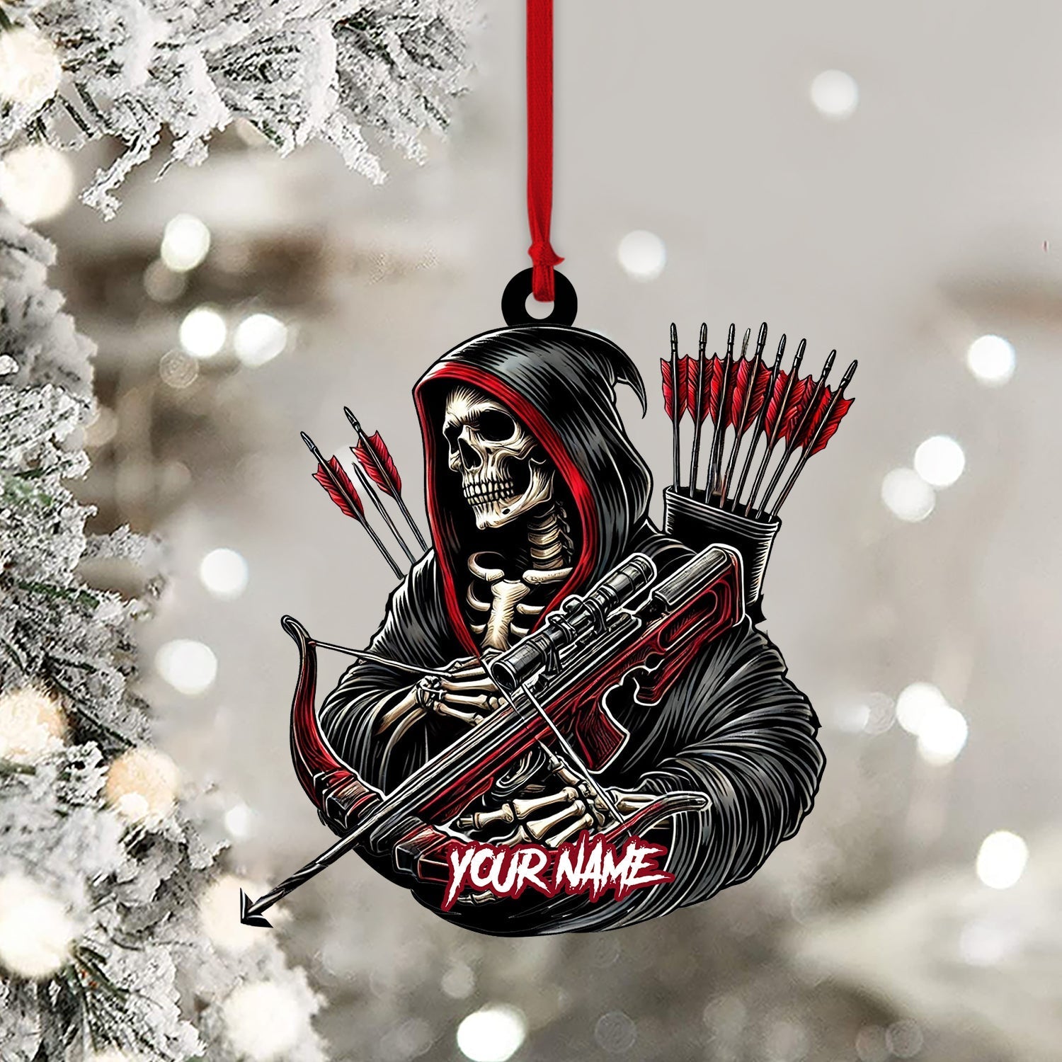 Blisscorners Death Archery Ornament, Personalized Ornament2D Flat LM2211