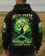 BLISSCORNERS WILDERNESS WANDERER ROAMING FREE LIVING WILD DEER ALL OVER PRINT