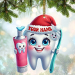 Blisscorners Beautiful Teeth, Home Decor, Christmas Ornament, Personalized Ornament2D Flat LM2111