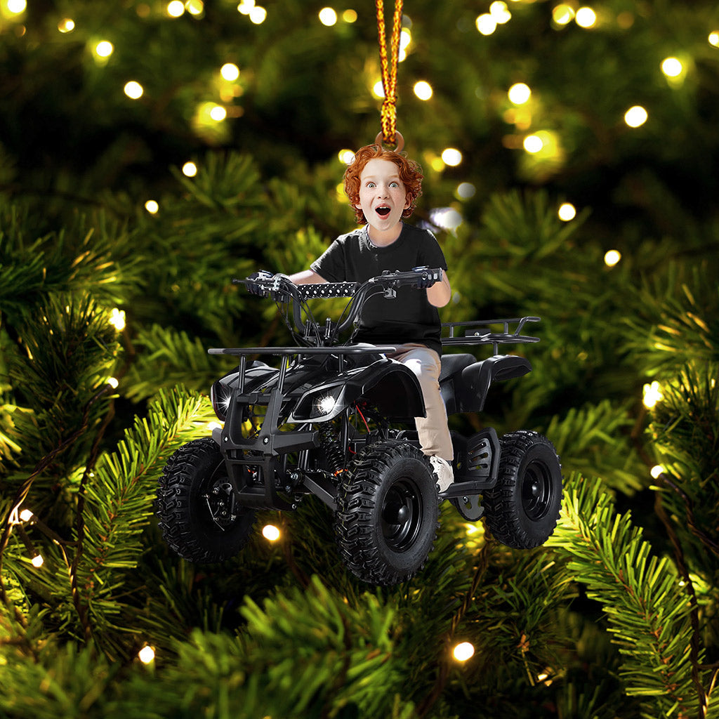 Blisscorners Kid ATV Christmas Home Decor Christmas Ornament, Personalized Ornament2D Flat LM2211