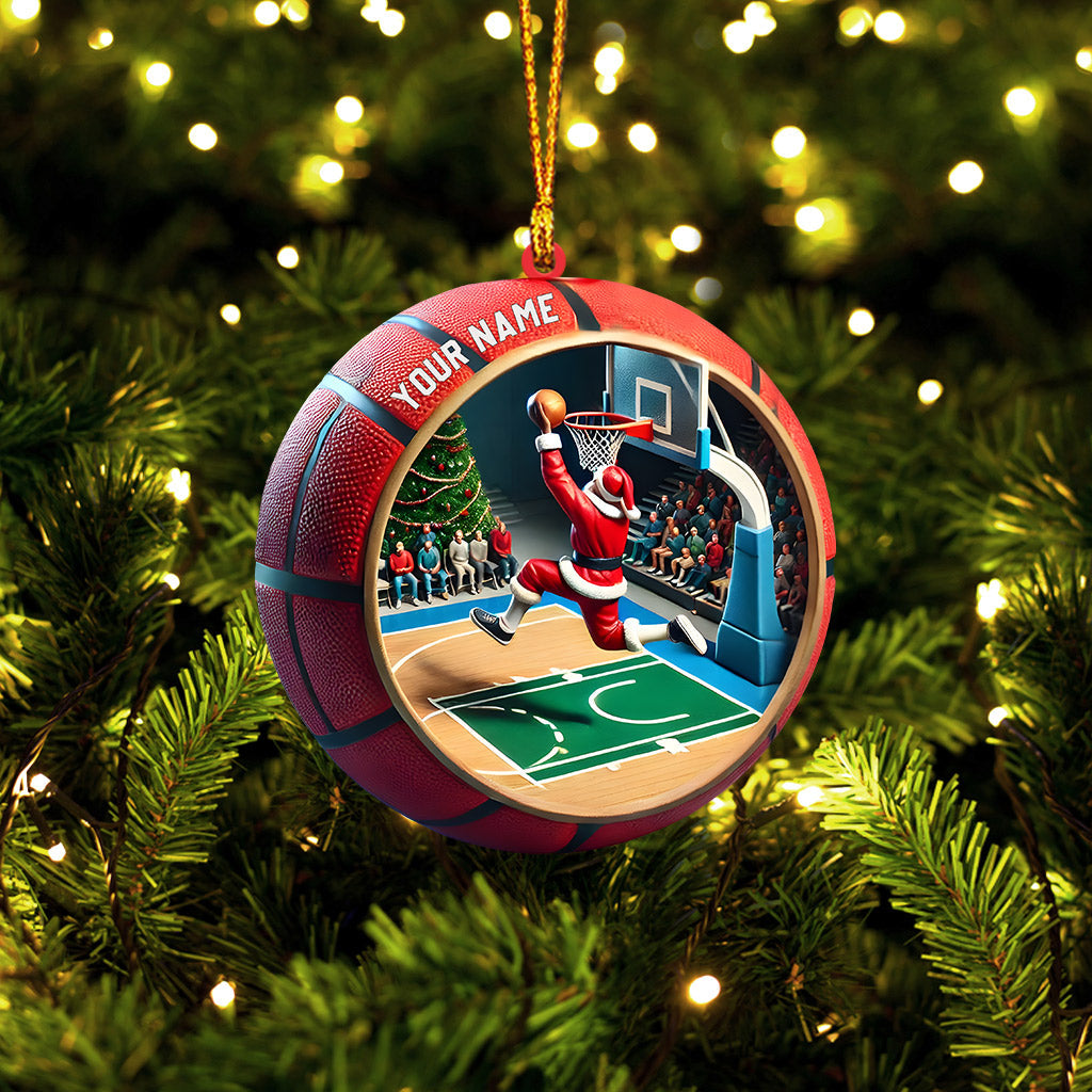 Blisscorners Ball Basketball Decor Christmas Ornament, Personalized Ornament2D Flat LM2211