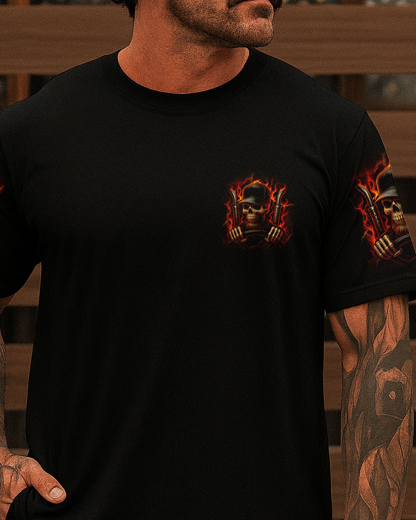 BLISSCORNERS SKILLED ENOUGH TO BECOME A DIESEL MECHANIC SKULL ALL OVER PRINT