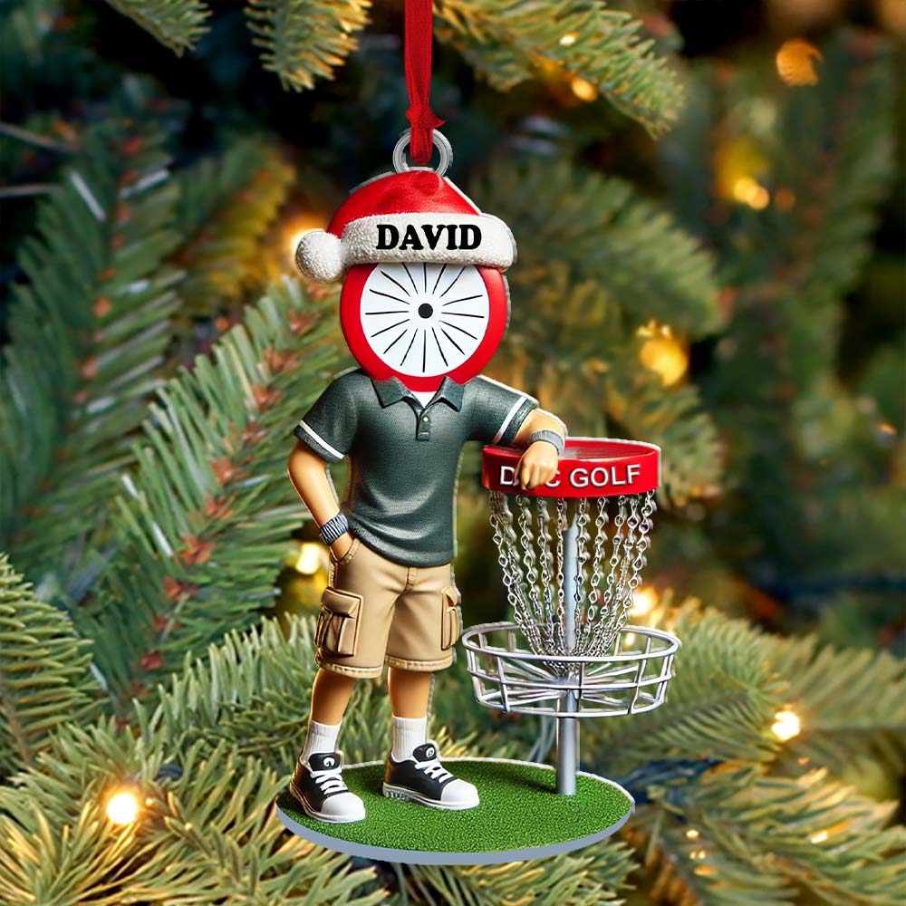 Blisscorners Custom Name Golf Ornament, Christmas Gift Decoration2D Flat LM2211